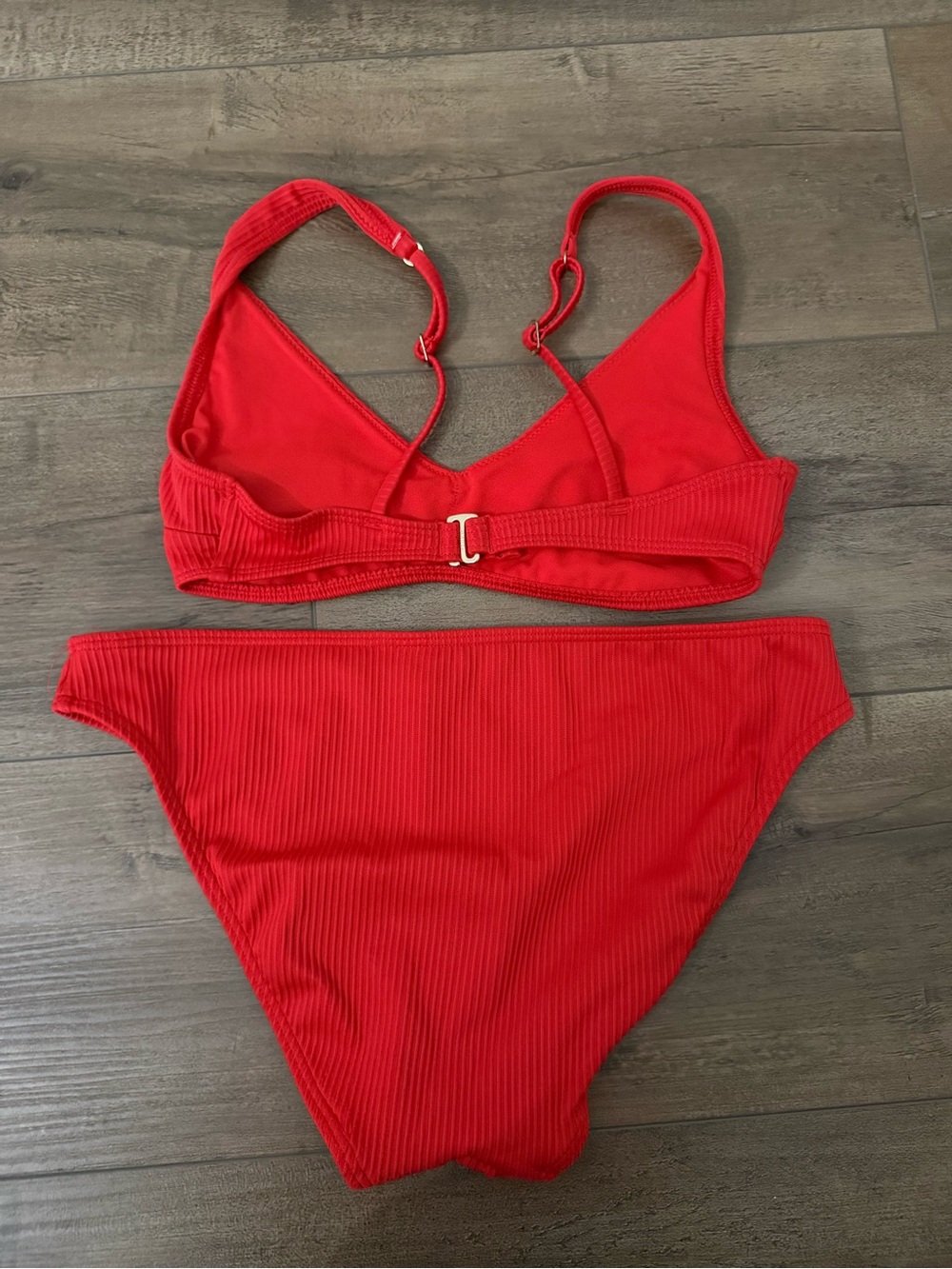 Hollister Ribbed Red Bikini Set - Picture 3 of 3